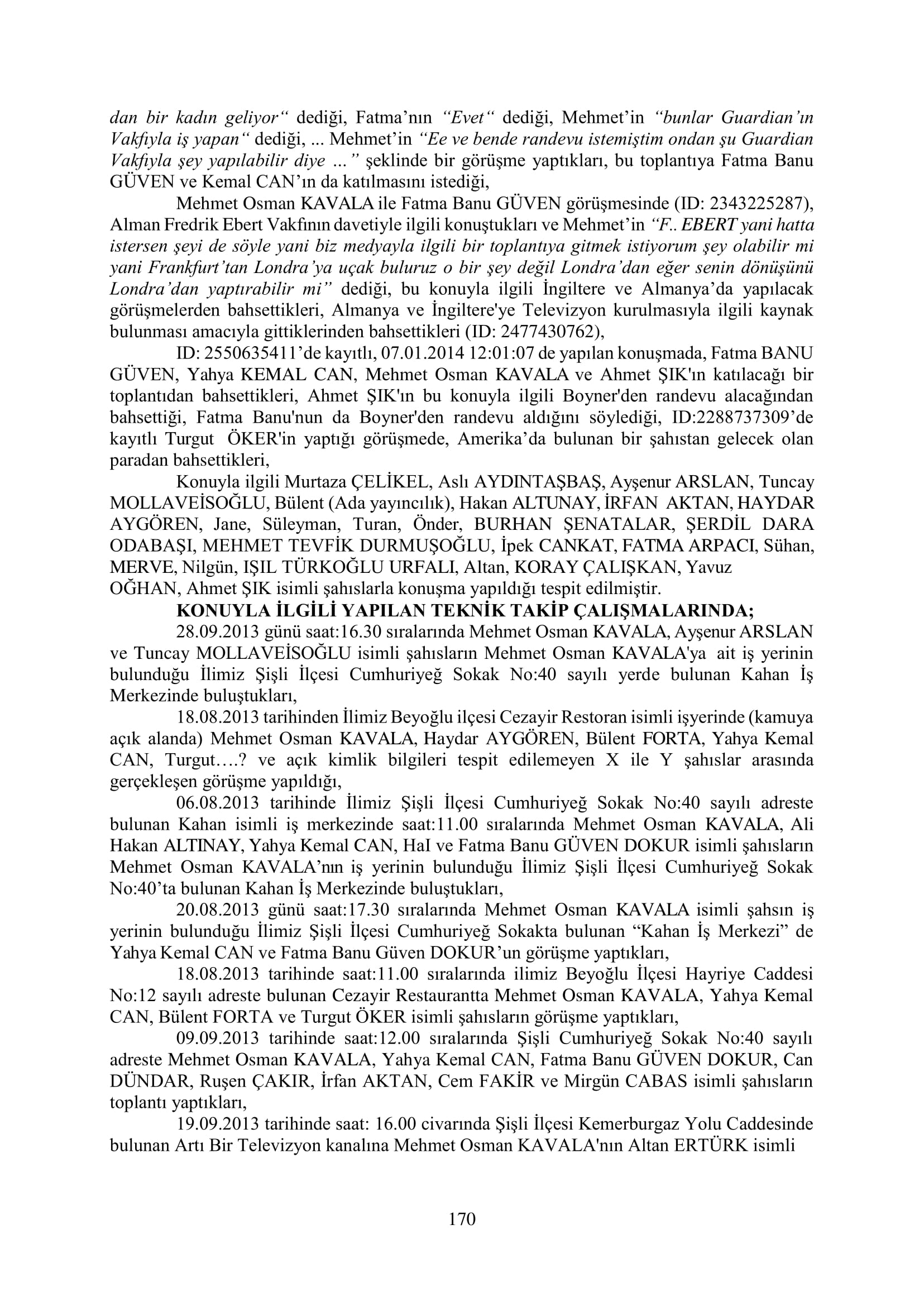İşte 16 ay sonra hazırlanan Gezi Parkı-Kavala iddianamesinin tam metni
