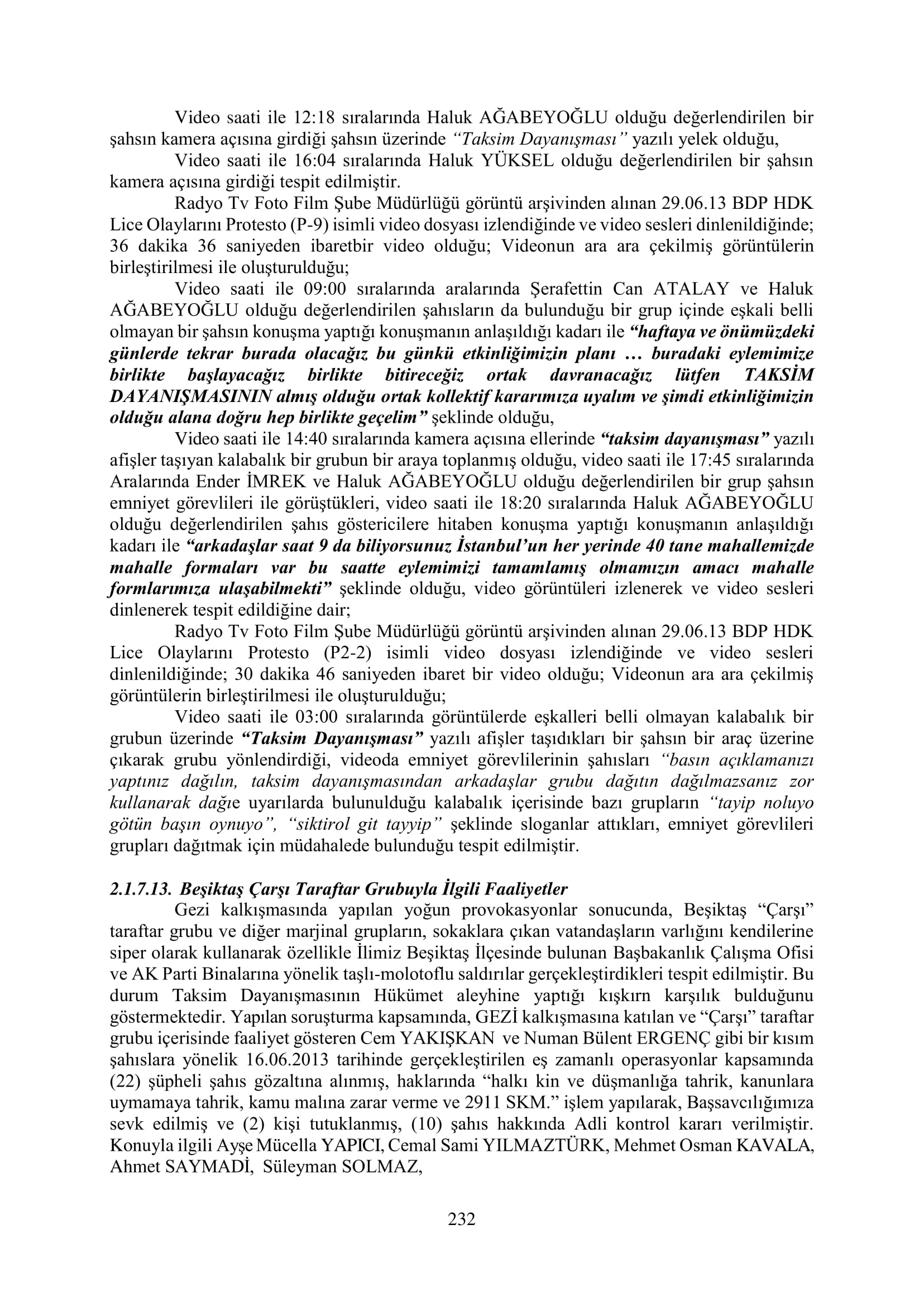 İşte 16 ay sonra hazırlanan Gezi Parkı-Kavala iddianamesinin tam metni