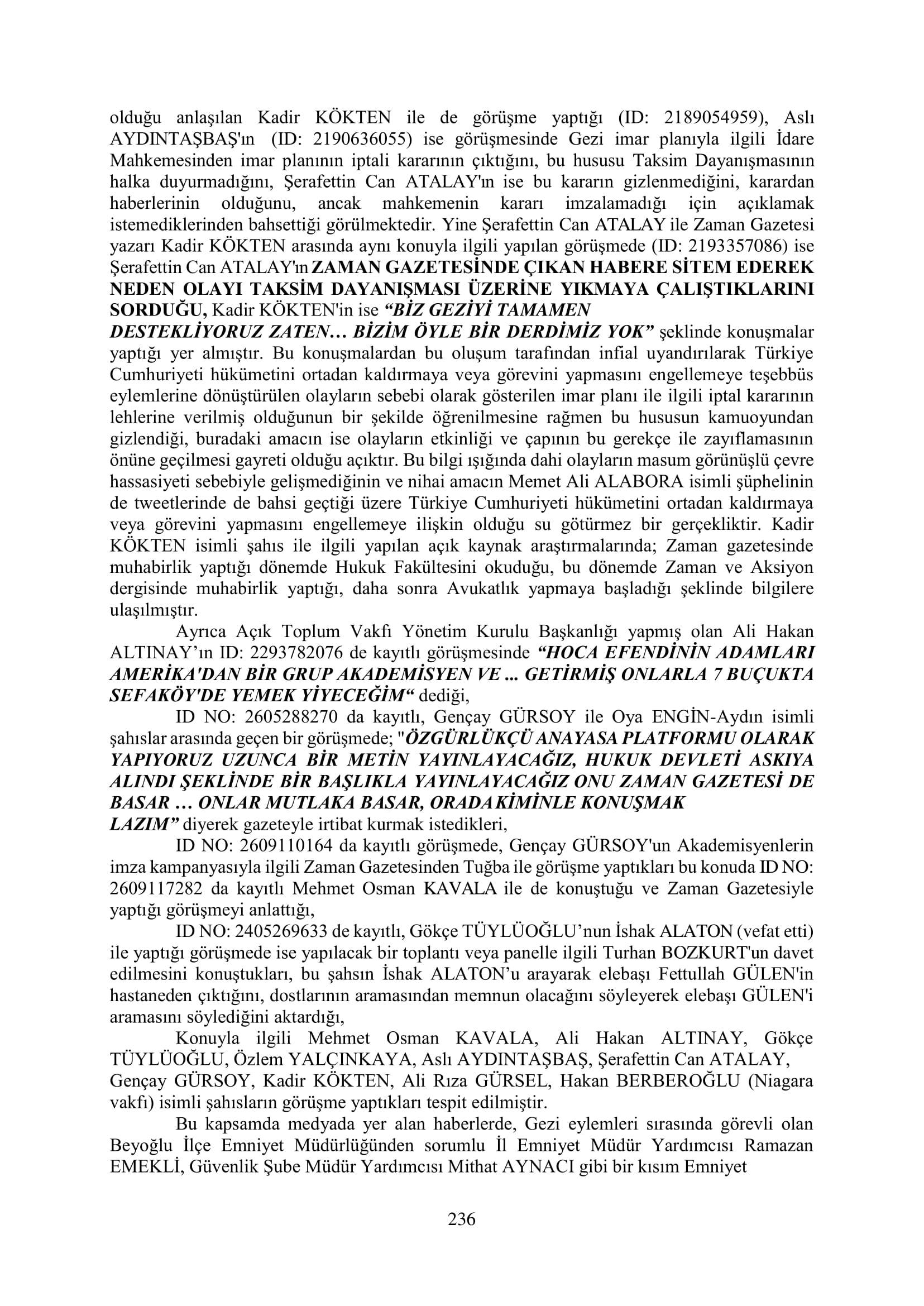 İşte 16 ay sonra hazırlanan Gezi Parkı-Kavala iddianamesinin tam metni