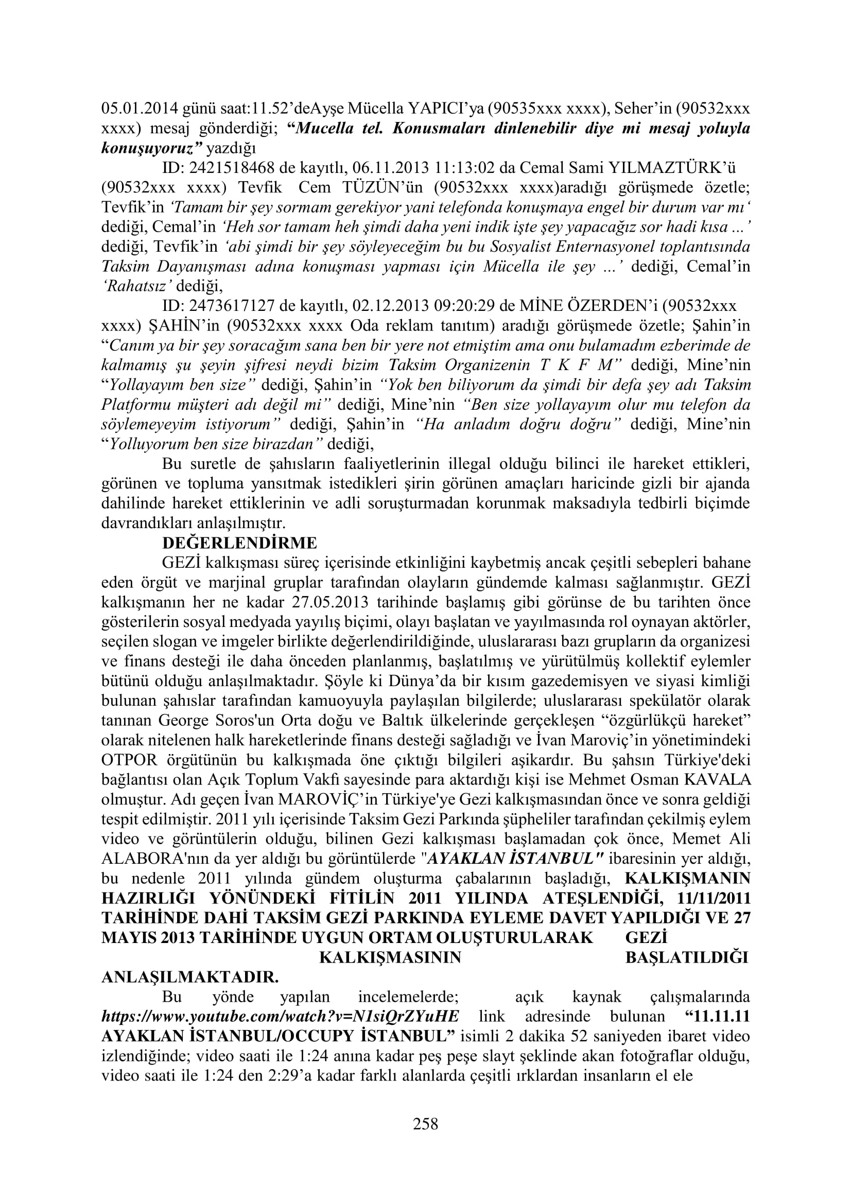 İşte 16 ay sonra hazırlanan Gezi Parkı-Kavala iddianamesinin tam metni