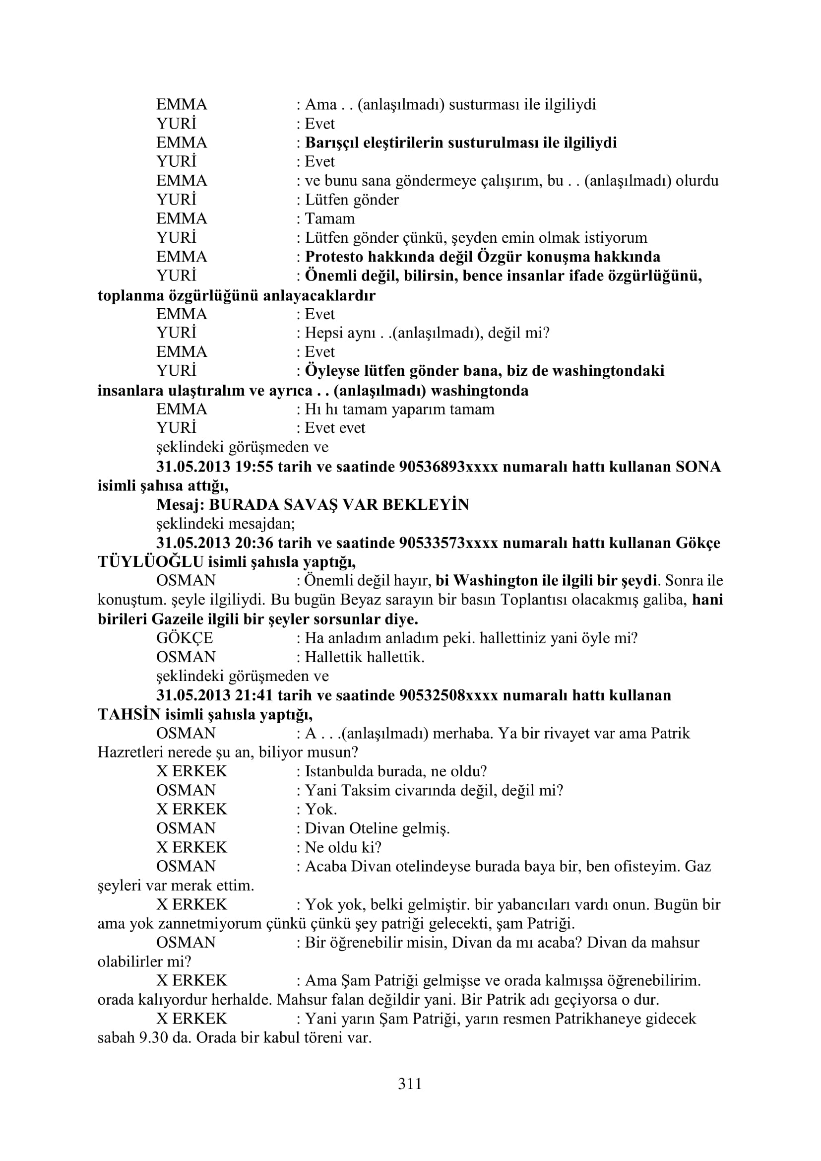 İşte 16 ay sonra hazırlanan Gezi Parkı-Kavala iddianamesinin tam metni