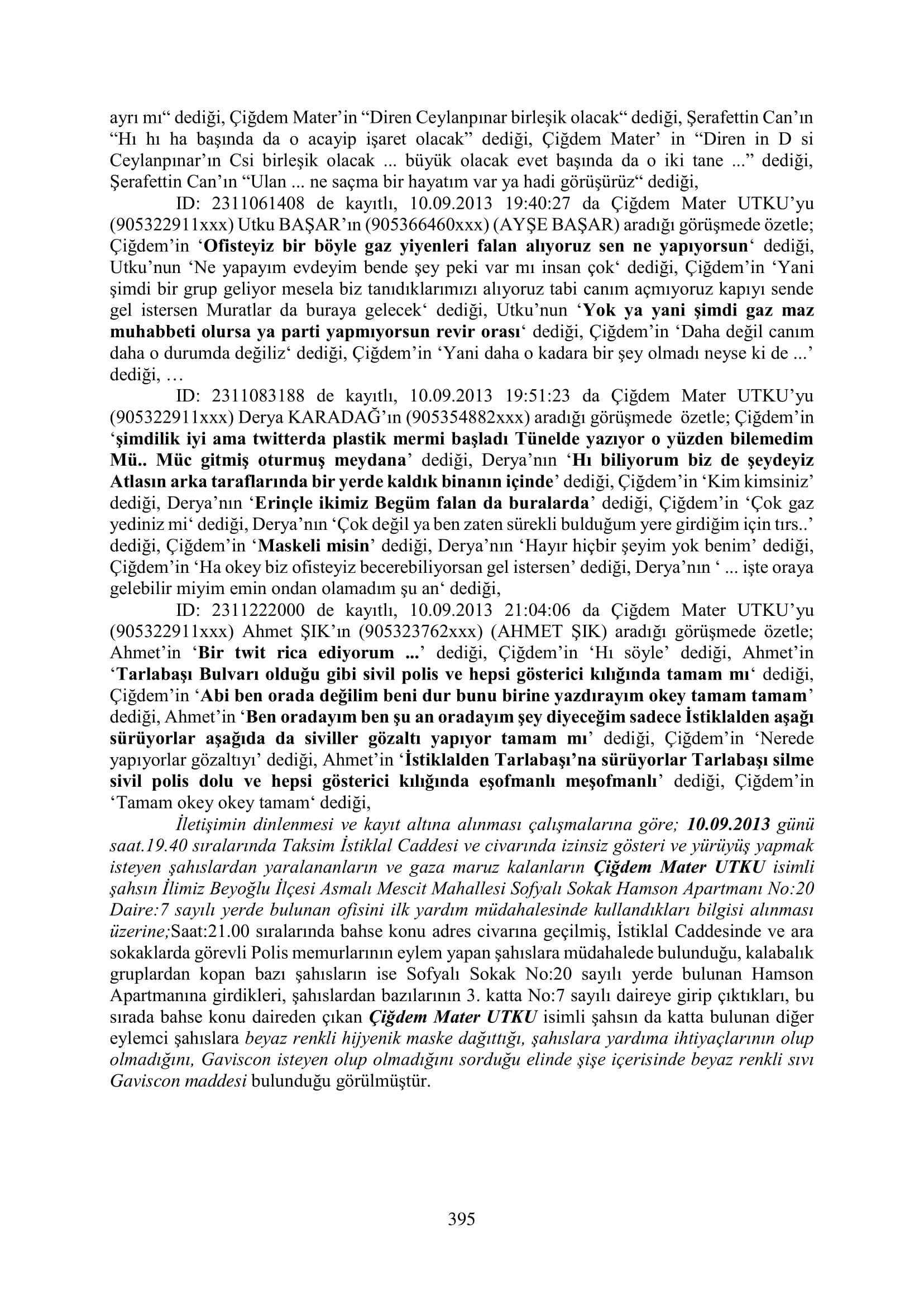 İşte 16 ay sonra hazırlanan Gezi Parkı-Kavala iddianamesinin tam metni