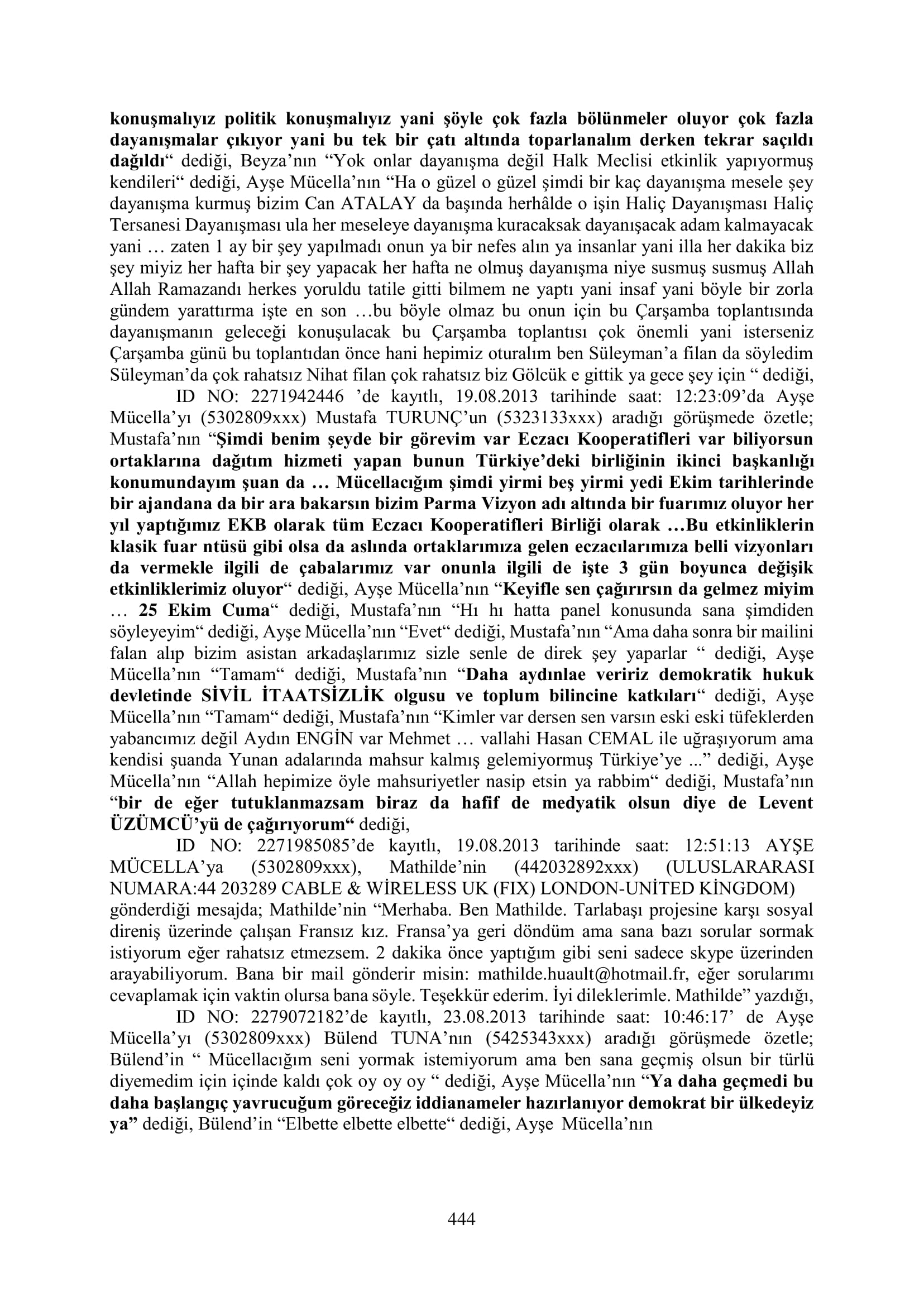 İşte 16 ay sonra hazırlanan Gezi Parkı-Kavala iddianamesinin tam metni