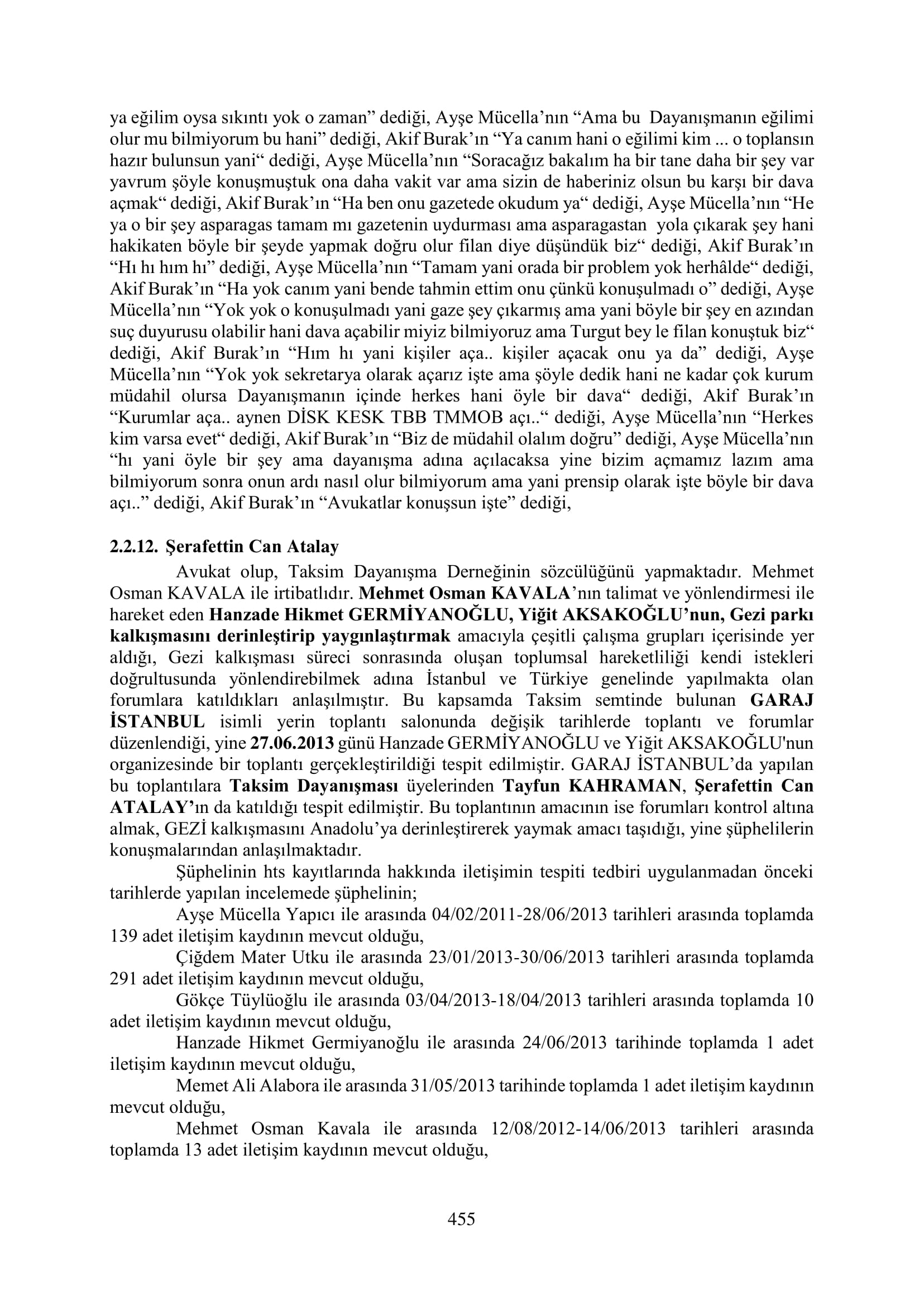 İşte 16 ay sonra hazırlanan Gezi Parkı-Kavala iddianamesinin tam metni