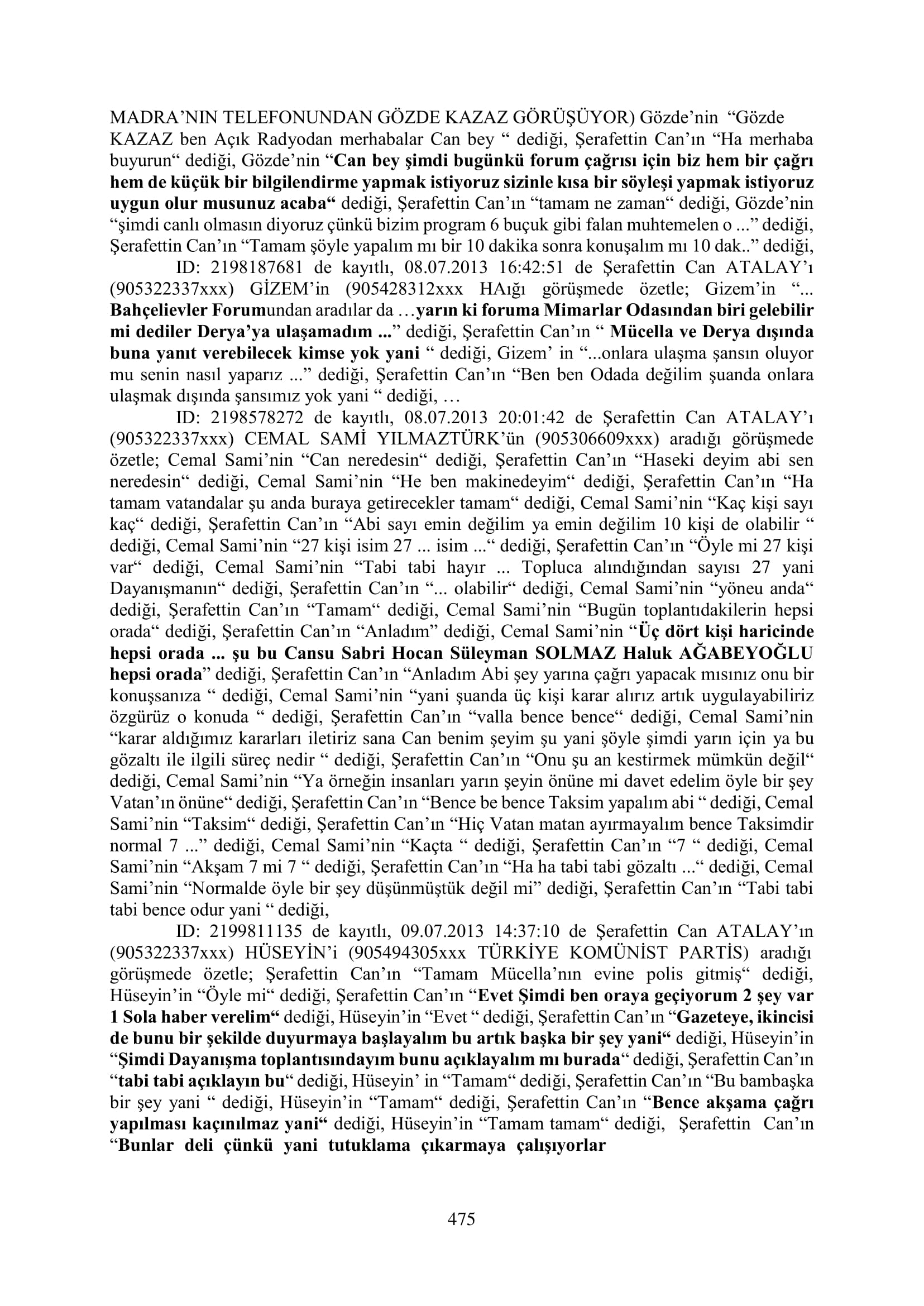 İşte 16 ay sonra hazırlanan Gezi Parkı-Kavala iddianamesinin tam metni