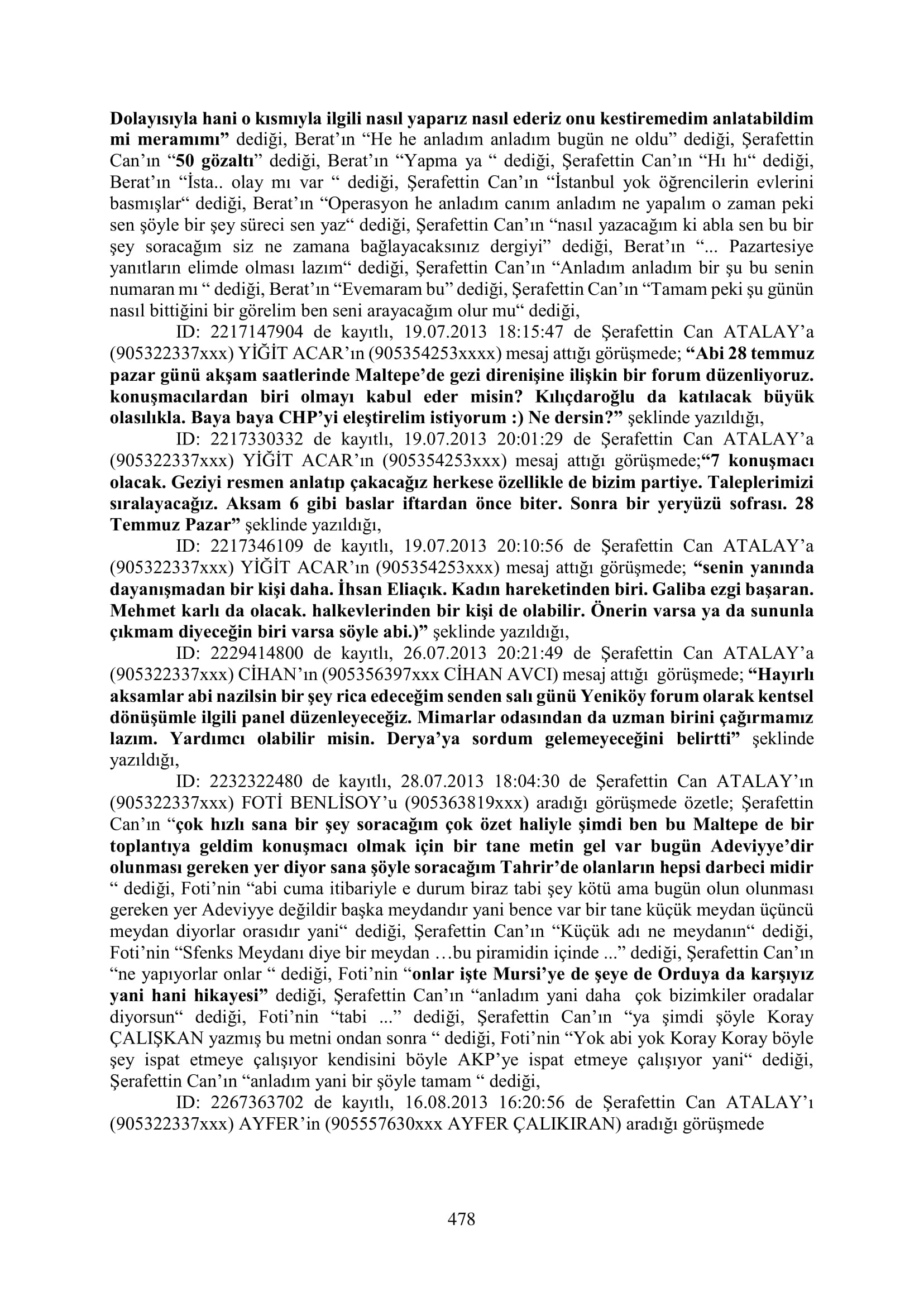İşte 16 ay sonra hazırlanan Gezi Parkı-Kavala iddianamesinin tam metni