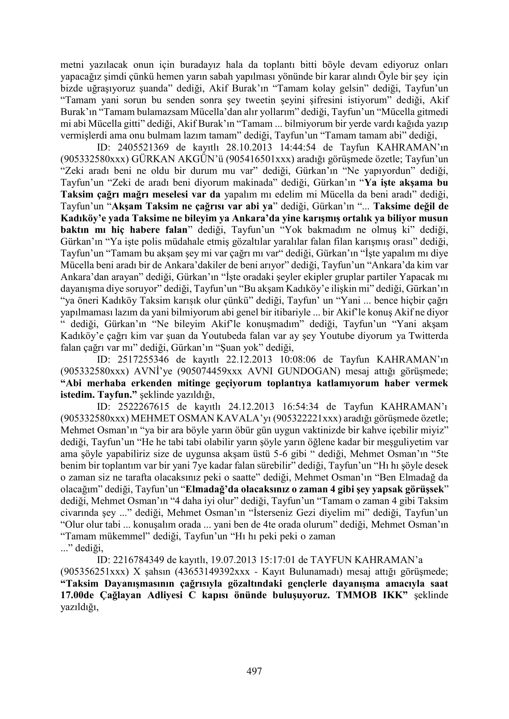 İşte 16 ay sonra hazırlanan Gezi Parkı-Kavala iddianamesinin tam metni