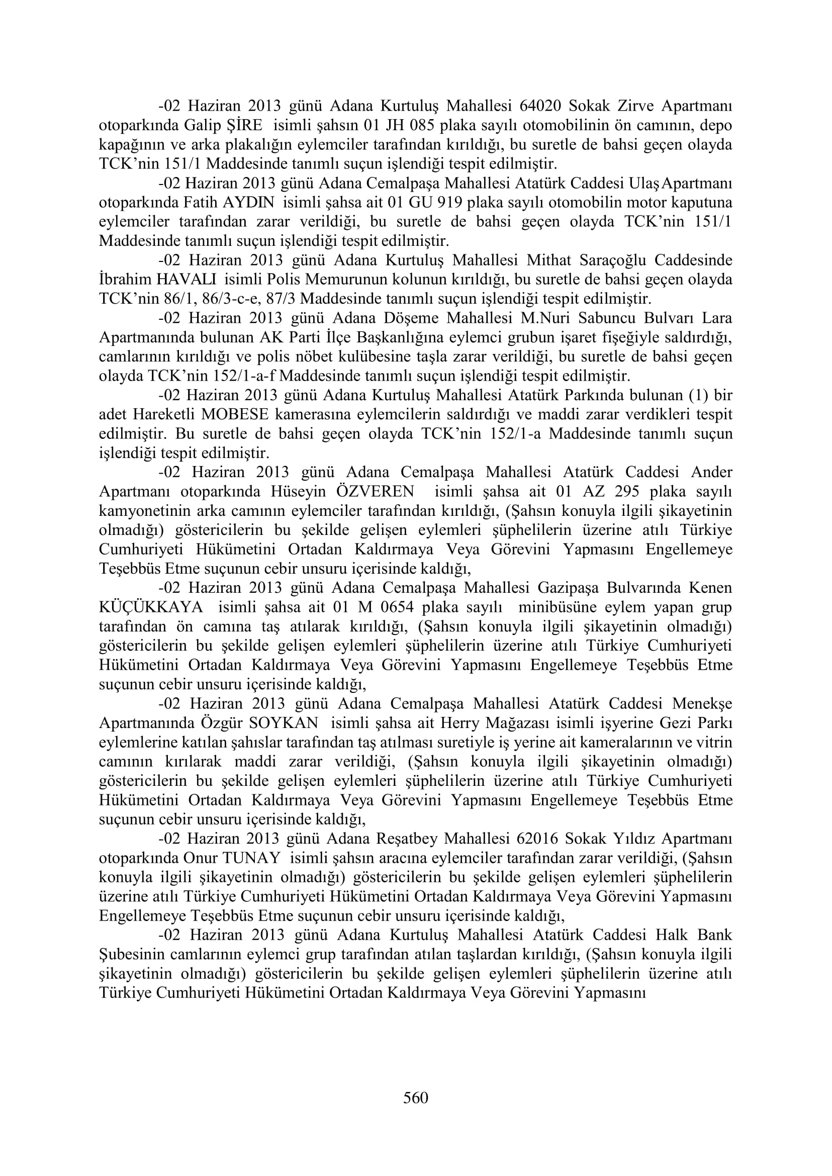 İşte 16 ay sonra hazırlanan Gezi Parkı-Kavala iddianamesinin tam metni