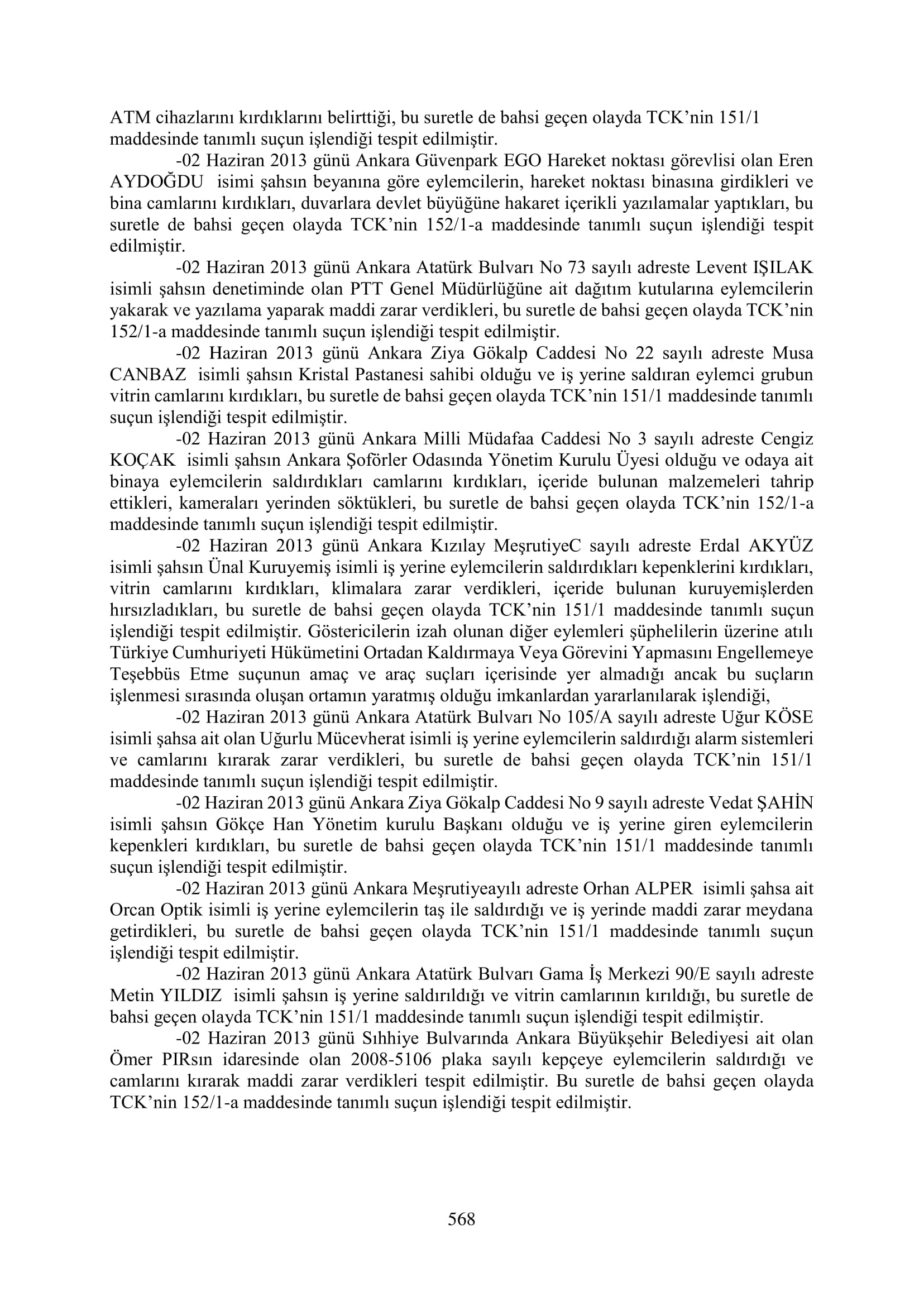 İşte 16 ay sonra hazırlanan Gezi Parkı-Kavala iddianamesinin tam metni