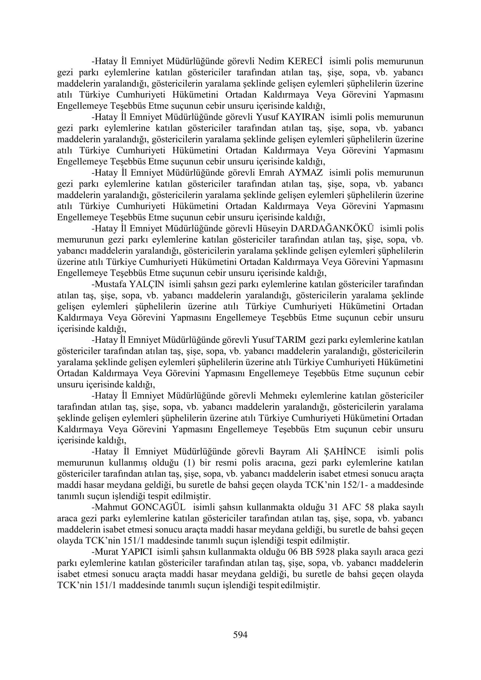 İşte 16 ay sonra hazırlanan Gezi Parkı-Kavala iddianamesinin tam metni