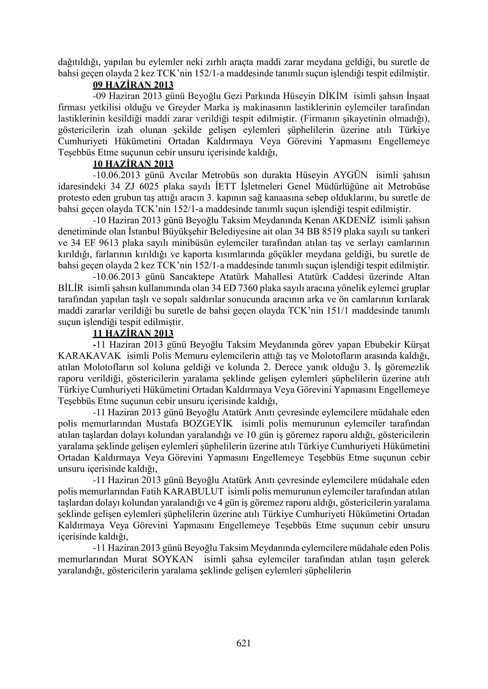 İşte 16 ay sonra hazırlanan Gezi Parkı-Kavala iddianamesinin tam metni