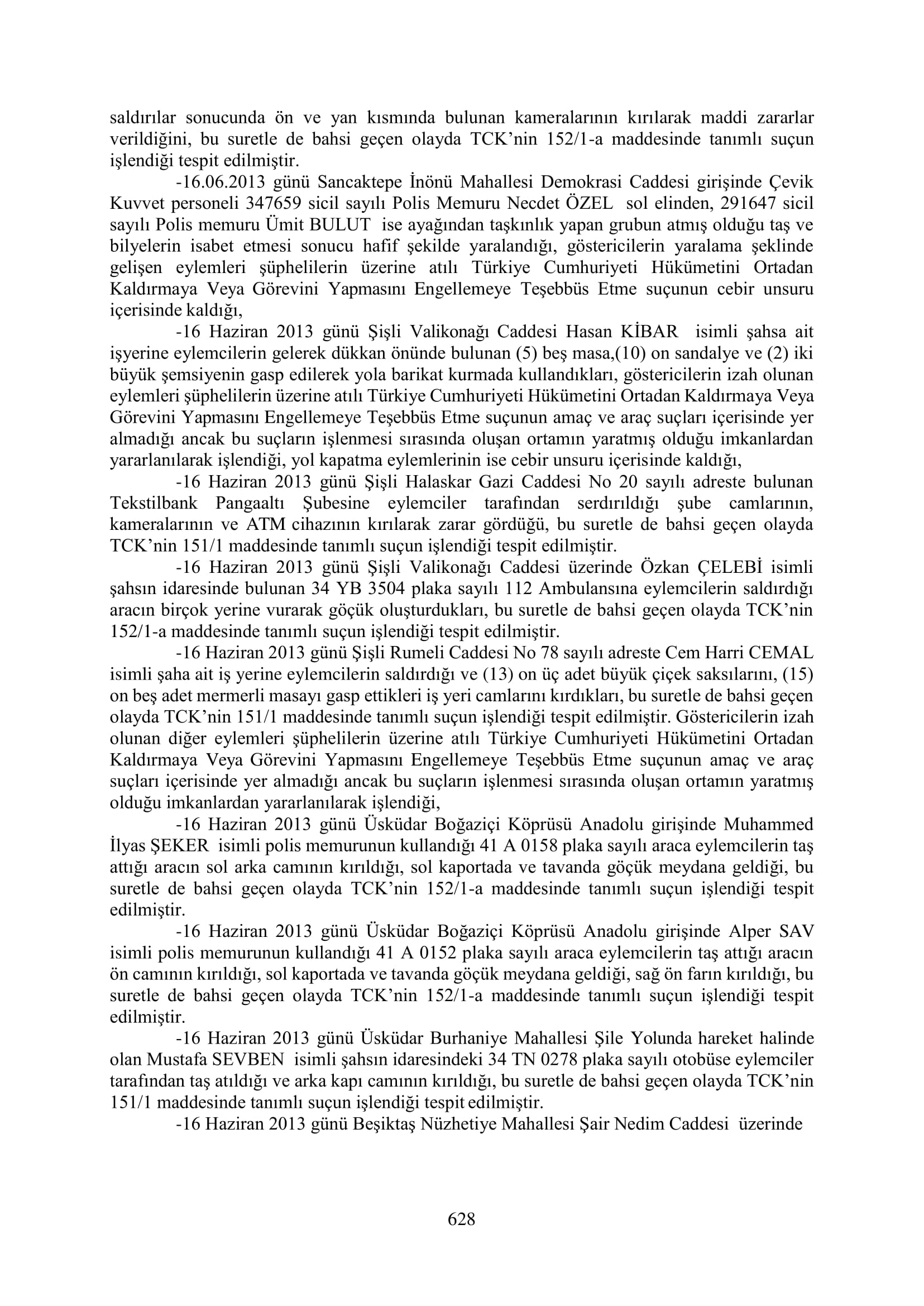 İşte 16 ay sonra hazırlanan Gezi Parkı-Kavala iddianamesinin tam metni