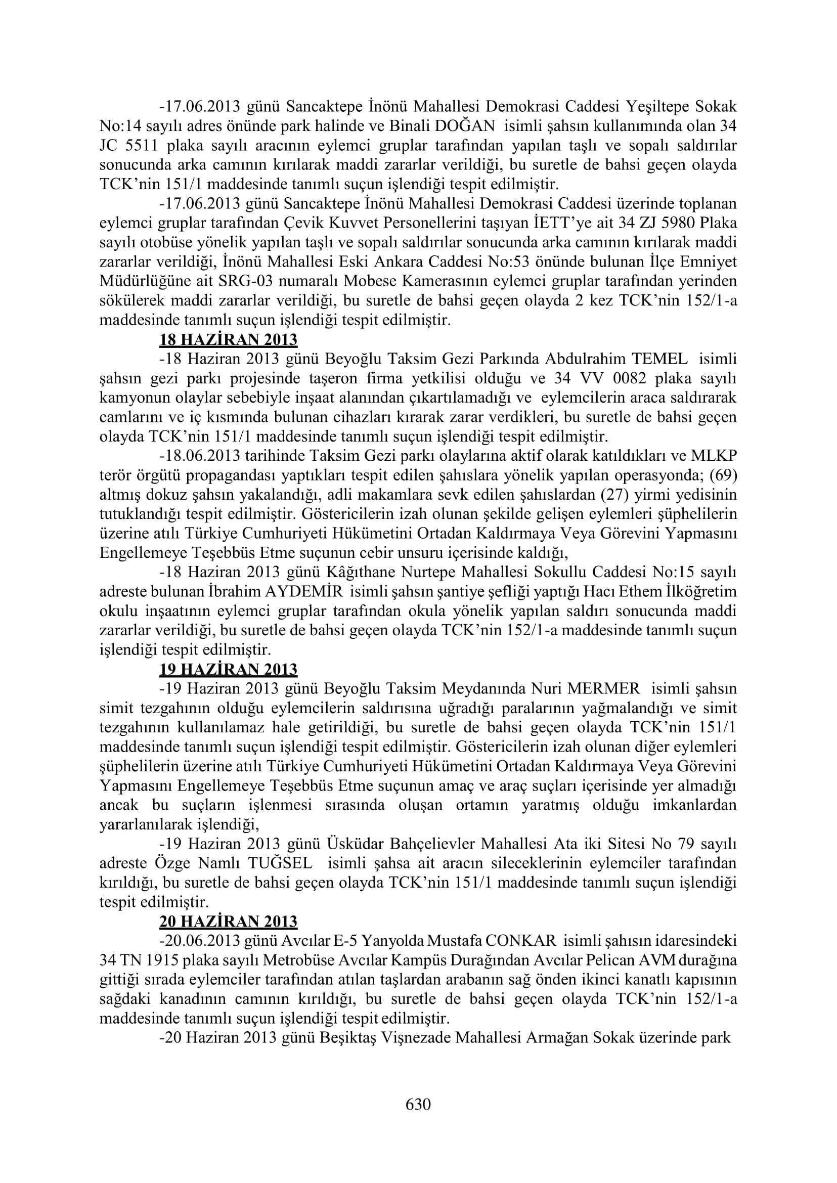 İşte 16 ay sonra hazırlanan Gezi Parkı-Kavala iddianamesinin tam metni