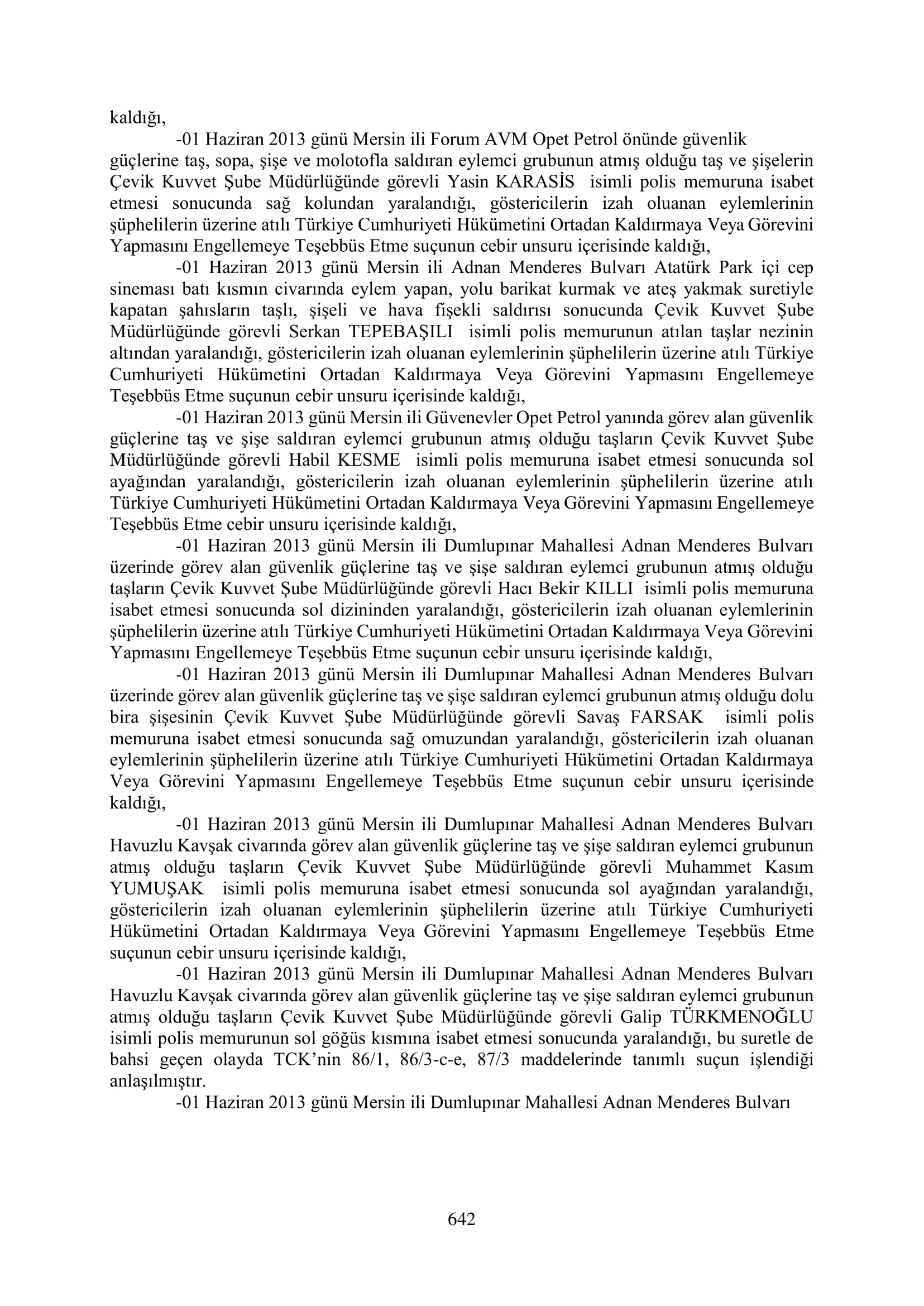 İşte 16 ay sonra hazırlanan Gezi Parkı-Kavala iddianamesinin tam metni