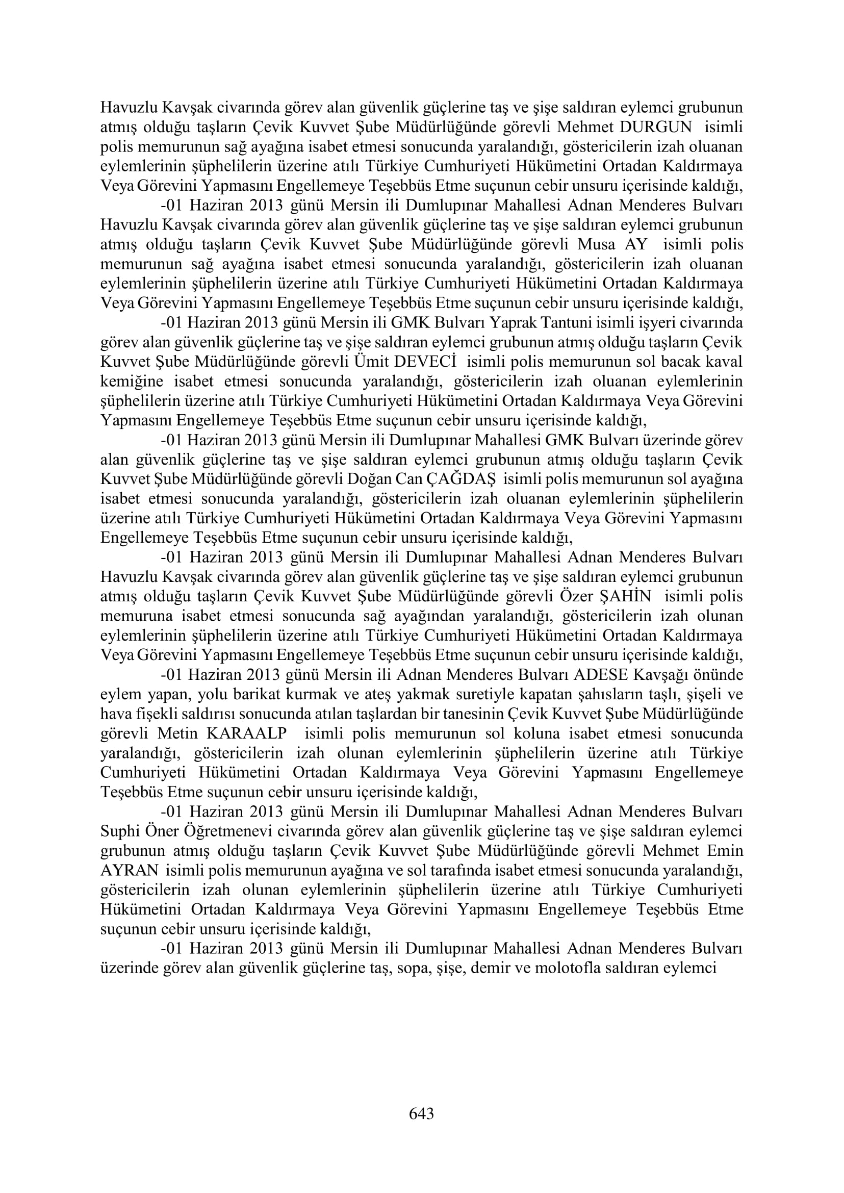 İşte 16 ay sonra hazırlanan Gezi Parkı-Kavala iddianamesinin tam metni