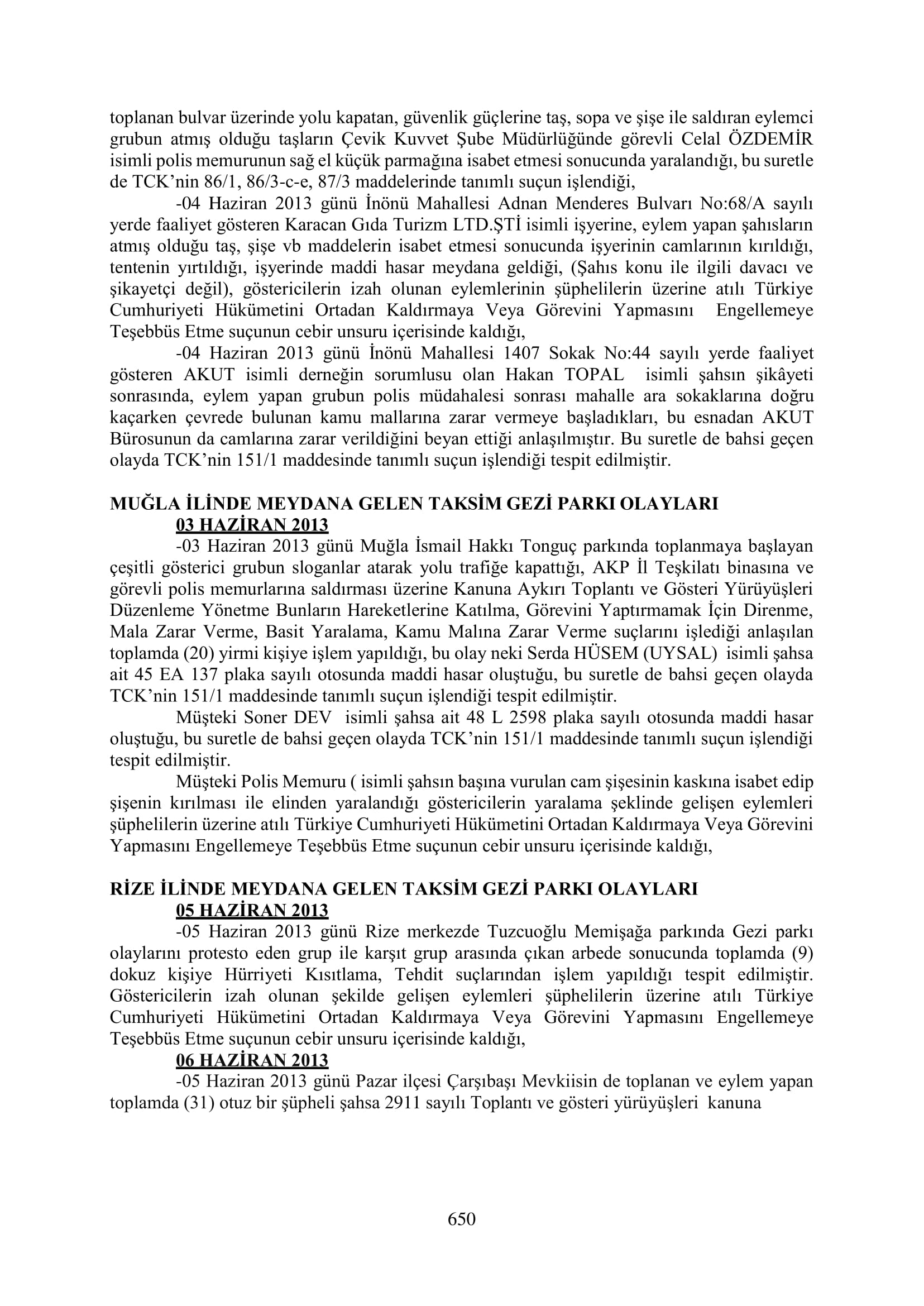 İşte 16 ay sonra hazırlanan Gezi Parkı-Kavala iddianamesinin tam metni