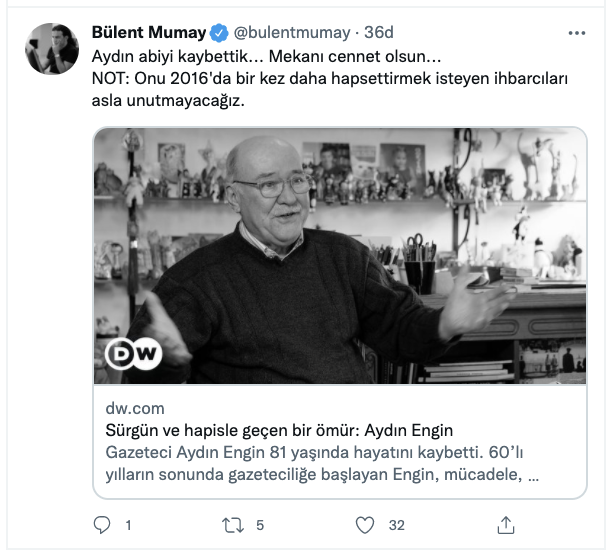 Aydın Engin’in ardından: Mücadeleciliği ve hep dik duruşuyla hatırlayacağız...
