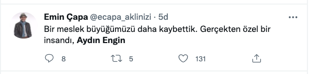 Aydın Engin’in ardından: Mücadeleciliği ve hep dik duruşuyla hatırlayacağız...