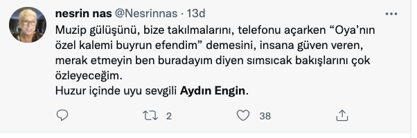 Aydın Engin’in ardından: Mücadeleciliği ve hep dik duruşuyla hatırlayacağız...