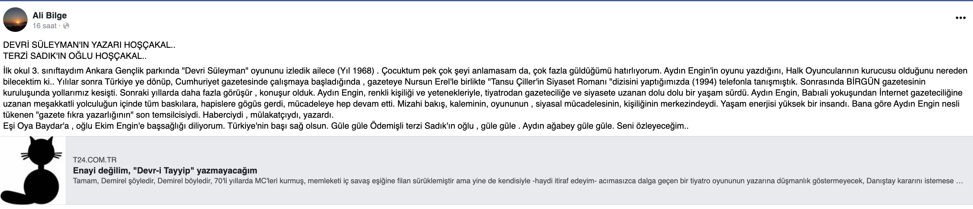 Aydın Engin’in ardından: Mücadeleciliği ve hep dik duruşuyla hatırlayacağız...
