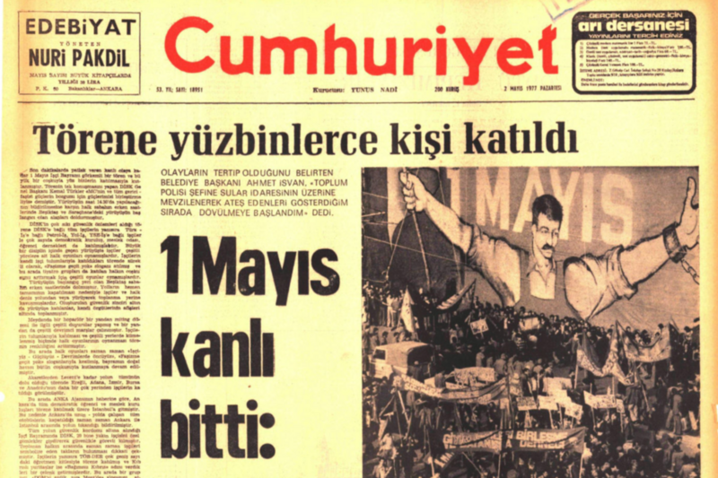 1 Mayıs 1977'de yaşanan olaylarda 34 kişi yaşamını yitirdi.