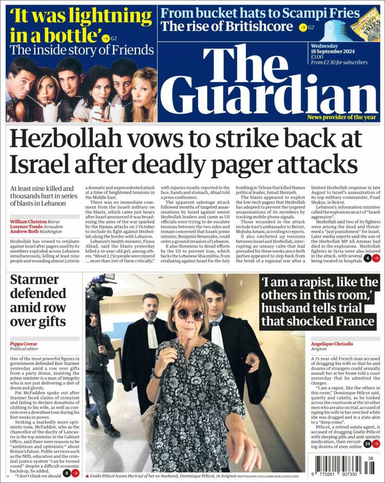 The Guardian (Britanya) | Hizbullah, ölümcül çağrı cihazı saldırılarının ardından İsrail'e karşılık verme sözü verdi