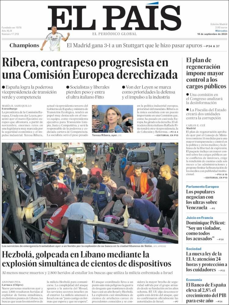 El Pais (İspanya) | Lübnan’da yüzlerce çağrı cihazının eş zamanlı olarak patlatıldı
