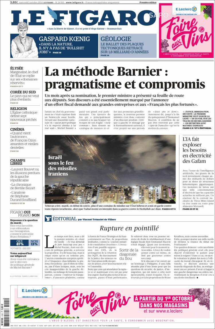 Le Figaro (Fransa) | İsrail İran füzelerinin ateşi altında