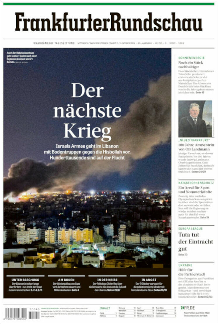 FrankfurterRundschau (Almanya) | Bir sonraki savaş