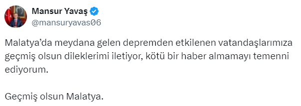 Ankara Büyükşehir Belediye Başkanı, Mansur Yavaş