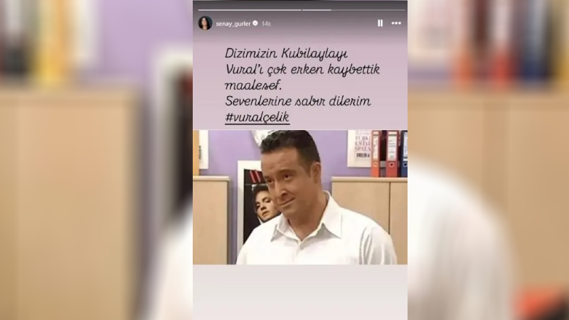 Avrupa Yakası'nda "Fatoş" karakterini canlandıran Şenay Gürler, "Dizimizin Kubilay'ı Vural'ı çok erken kaybettik maalesef. Sevenlerine sabır dilerim" ifadelerini kullandı.