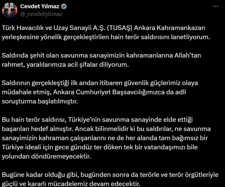 Türkiye Cumhuriyeti Cumhurbaşkanı Yardımcısı Cevdet Yılmaz