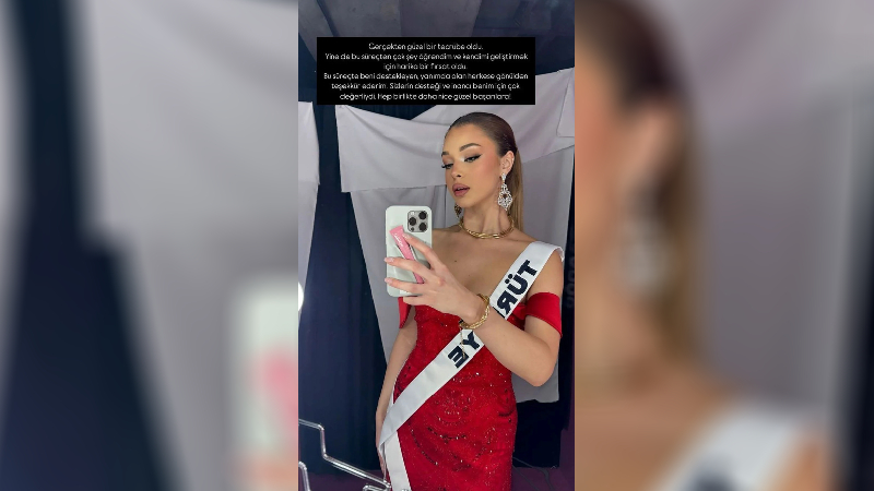 TÜRKİYE'Yİ KİM TEMSİL ETTİ? "Miss Universe Türkiye"de birincilik tacının sahibi, Almanya doğumlu 20 yaşındaki Ayliz Duman olmuştu. (Kaynak: NTV)