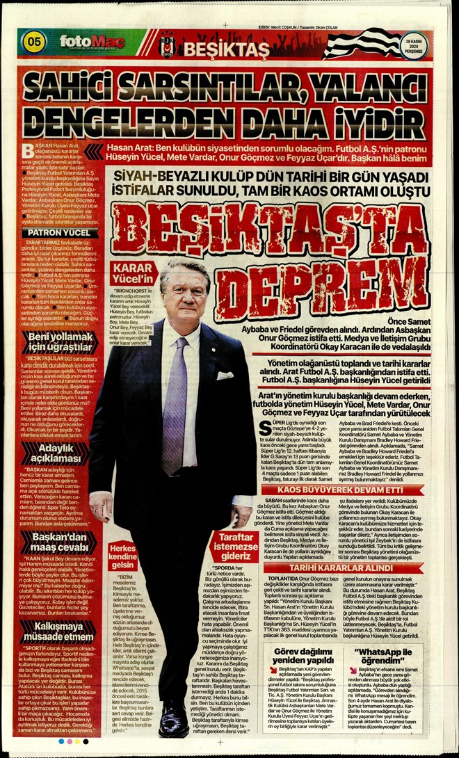 Günün spor manşetleri