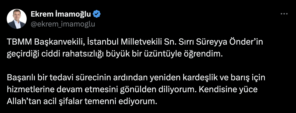 Sırrı Süreyya Önder, hastaneye kaldırıldı, siyasilerden ve gazetecilerden geçmiş olsun dilekleri