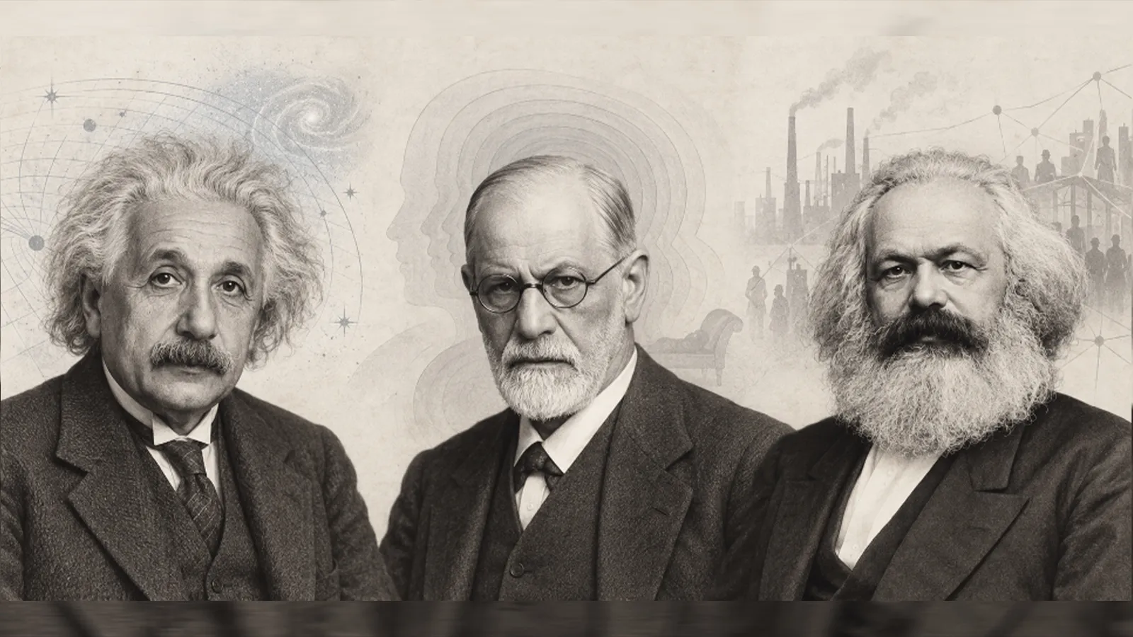 Einstein, Freud, Marx: Dışımızda, içimizde ve aramızda üç sonsuzluk