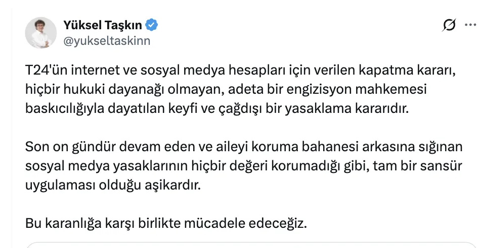 <p>Y&uuml;ksel Taşkın</p>