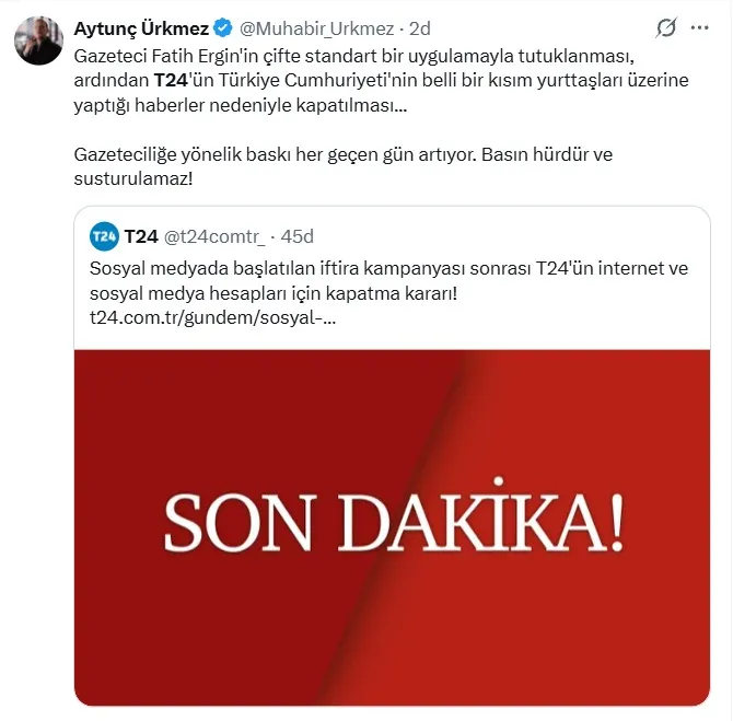 <p>Aytun&ccedil; &Uuml;rkmez</p>