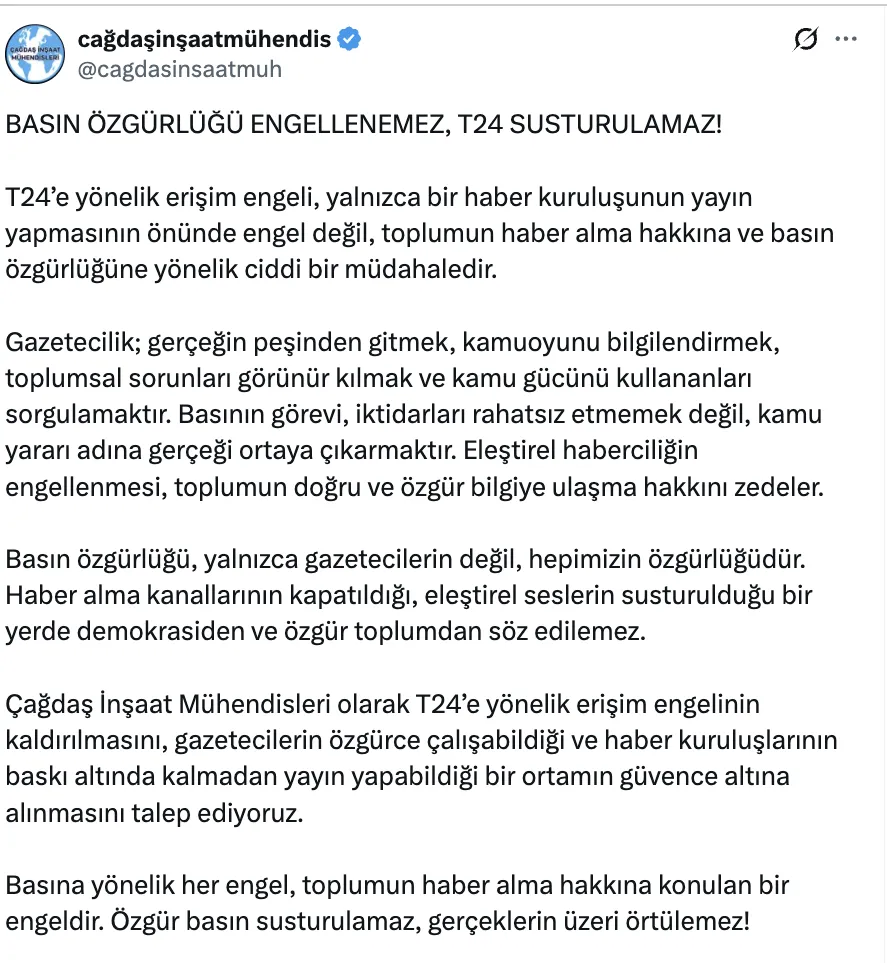 <p>&Ccedil;ağdaş İnşaat M&uuml;hendisleri</p>