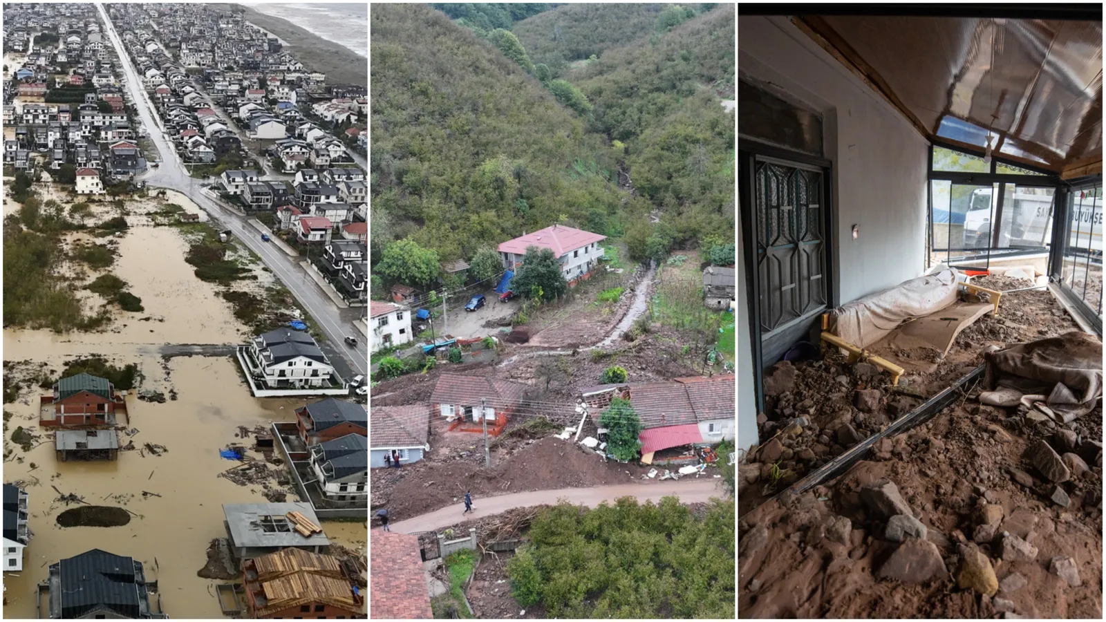 Sakarya sabaha sel ve heyelanla uyandı; dereler taştı, yollar kapandı, kent suya teslim oldu