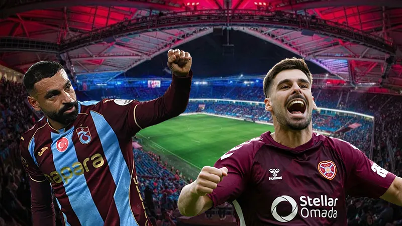 Trabzonspor'un rakibi Hearts, hedef ikide iki